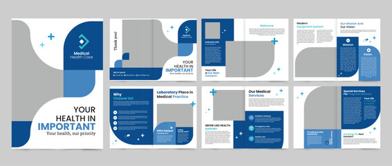 medical brochure design template