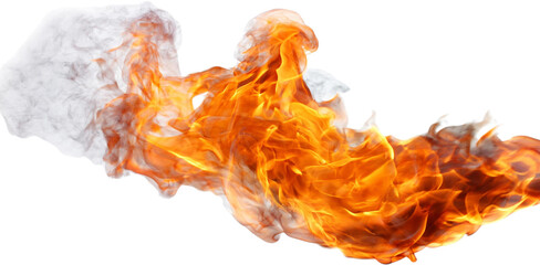 Fiery Inferno Abstract Blaze with Smoke and Flame Texture