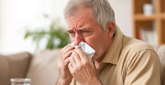 Person,woman,man with bird flu and flu,cold disease,cold virus