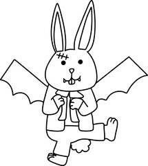 Cute Halloween costumed animals