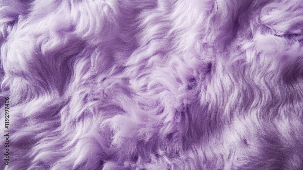 Poster soft purple fur texture background with fluffy and wavy patterns ideal for cozy and creative project