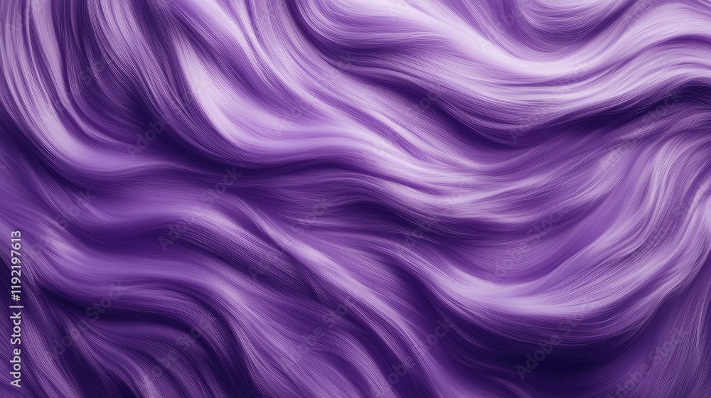 Poster abstract wavy texture in soft shades of purple representing movement and fluidity in design applicat