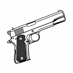 M1911 Pistol: Classic handgun, widely used by military and civilians.