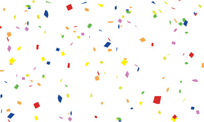 Background illustration of colorful confetti design vector
