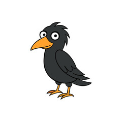 Raven Cartoon vector