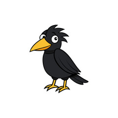 Raven Cartoon vector