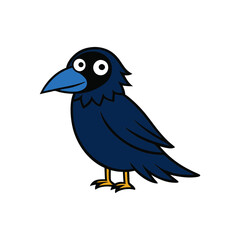 Raven Cartoon vector