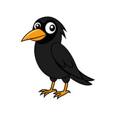 Raven Cartoon vector