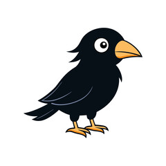 Raven Cartoon vector