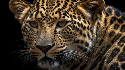 Obraz premium Tiger on the black bagground