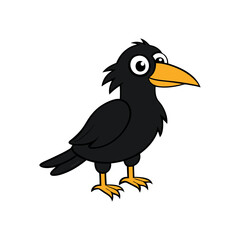 Raven Cartoon vector