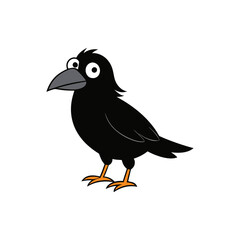 Raven Cartoon vector