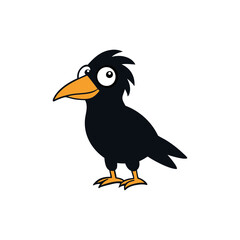 Raven Cartoon vector