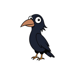 Raven Cartoon vector