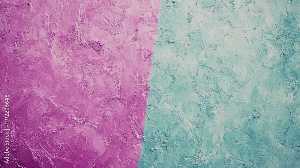 Poster abstract textured background featuring a vibrant split design of purple and teal, ideal for design p