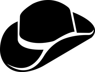 cowboy hat silhouettes icon, headdress symbol, cap signs, bonnet silhouette, fedora shape, bowler, trilby, baseball cap, isolated on transparent background, used for mobile apps, web design elements