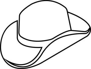 cowboy hat silhouettes icon, headdress symbol, cap signs, bonnet silhouette, fedora shape, bowler, trilby, baseball cap, isolated on transparent background, used for mobile apps, web design elements