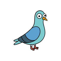 Pigeon Cartoon vector