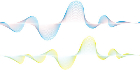 Wave flowing liquid line abstract background. Black and white vector design 3D lines in perspective, curve and wave lines in motion, smooth and soft backdro. Vector Illustration eps 10