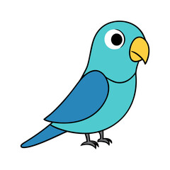 Parakeet Cartoon vector