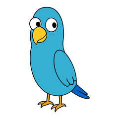 Parakeet Cartoon vector