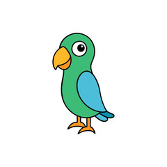 Parakeet Cartoon vector