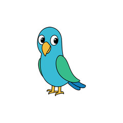 Parakeet Cartoon vector