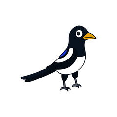 Magpie Cartoon vector