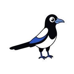 Magpie Cartoon vector