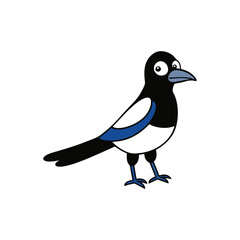 Magpie Cartoon vector