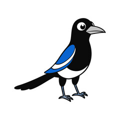 Magpie Cartoon vector