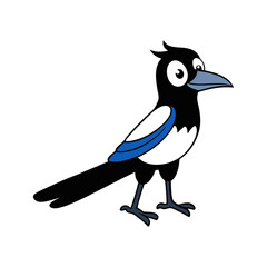 Magpie Cartoon vector