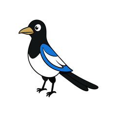 Magpie Cartoon vector