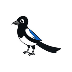 Fototapeta premium Magpie Cartoon vector