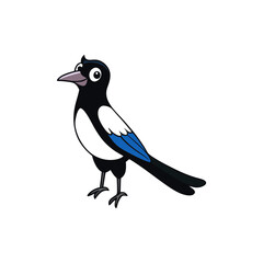 Magpie Cartoon vector