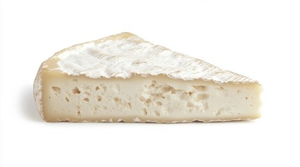 A wedge of cheese is cut in half