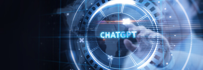 Chatbot Customer service automation NLP natural language processing business technology concept.