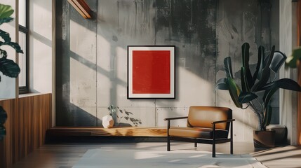 Inspirational word frame with a modern design.