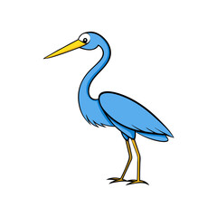 Heron Cartoon vector