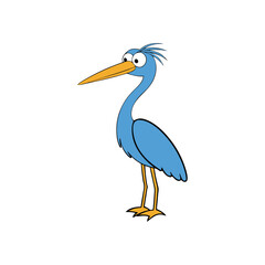 Heron Cartoon vector