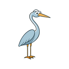 Heron Cartoon vector