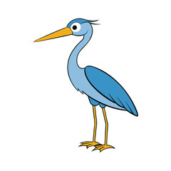 Heron Cartoon vector