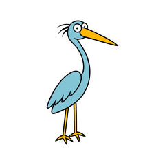 Heron Cartoon vector