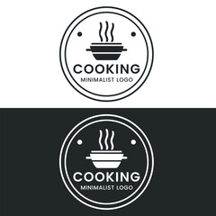 Modern Minimalist Food Cooking Logo
