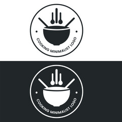 Modern Minimalist Food Cooking Logo