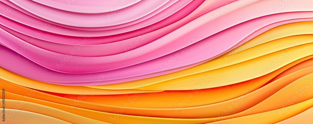 Poster vivid gradient concept. vibrant colored waves creating a fluid and modern abstract background design