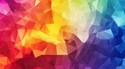 modern and vibrant graphic background, abstract geometric figures in rainbow colors, soft and gradual textures.