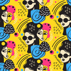 Vibrant seamless pattern of abstract multicolored spots. Ideal for backgrounds, textiles, and modern projects, the pattern adds a dynamic and visually appealing touch with varied hues and shapes.