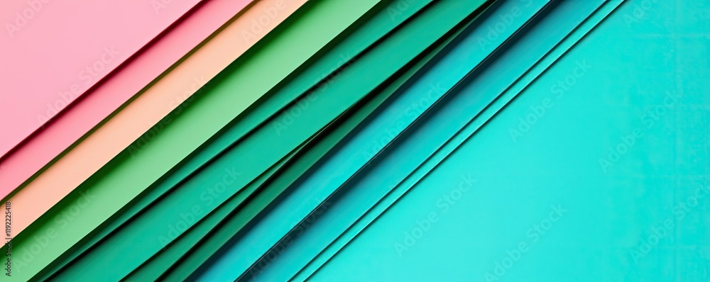 Poster vivid gradient concept. colorful layered papers create a vibrant abstract background for design proj