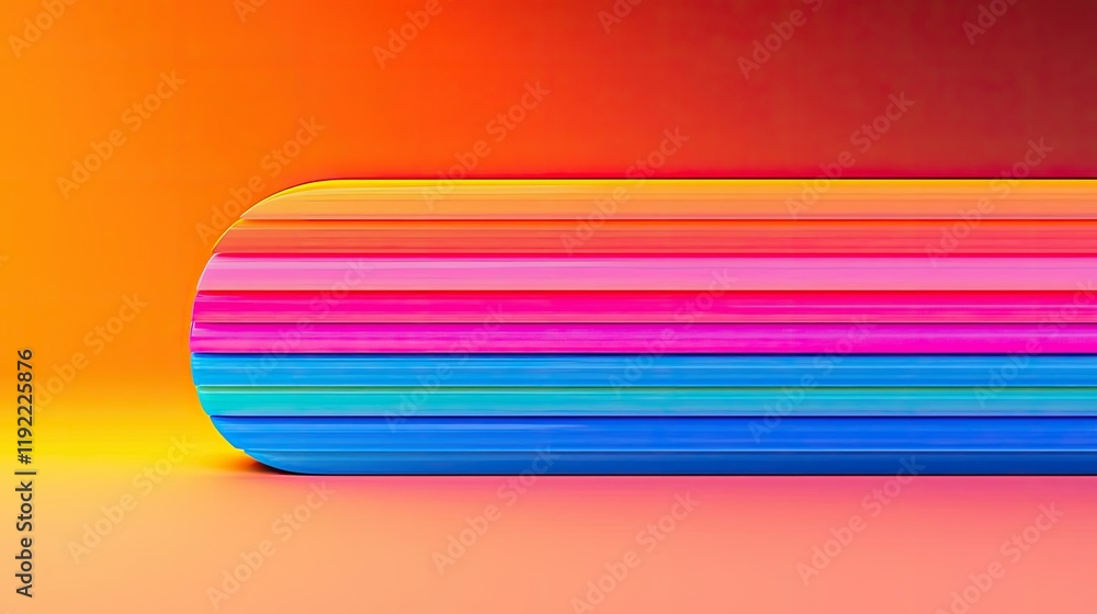 Poster vivid gradient concept. vibrant gradient colors with stripes, creating a modern abstract background.